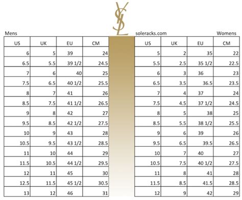 yves saint laurent ring size chart|ysl rings for women.